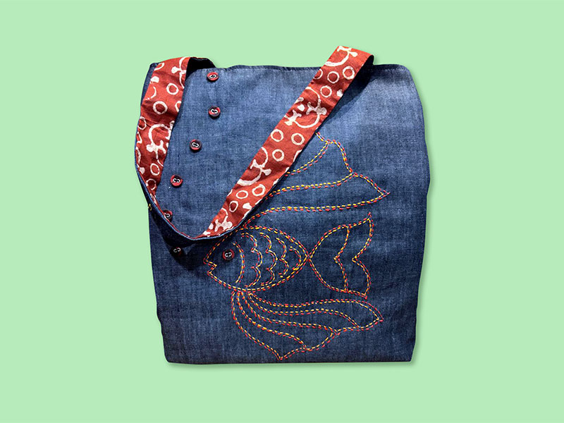 Denim Tote Bag Regular Size